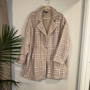 Fashion Nova Houndstooth Coat Size 1X